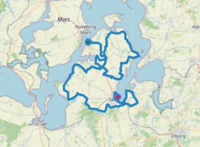 Miniprofil for cykelløbet PostNord Danmark Rundt [M] - 2. etape